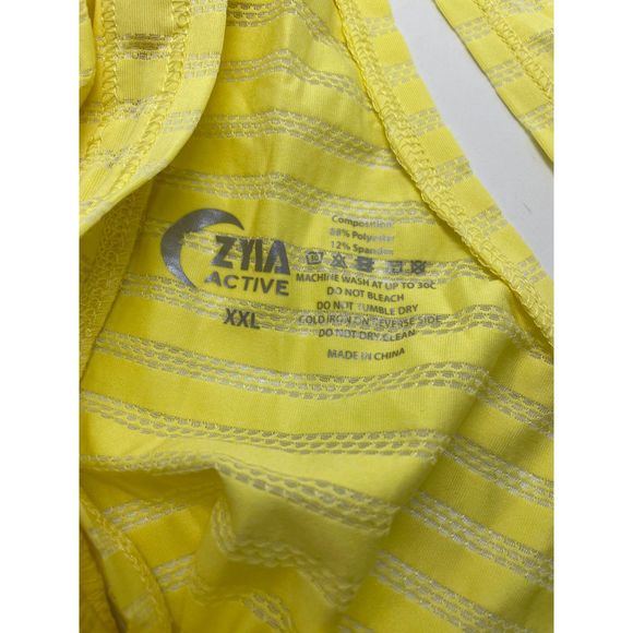 Zyia Active Yellow Racerback Open Back Tank XXL - Picture 4 of 4